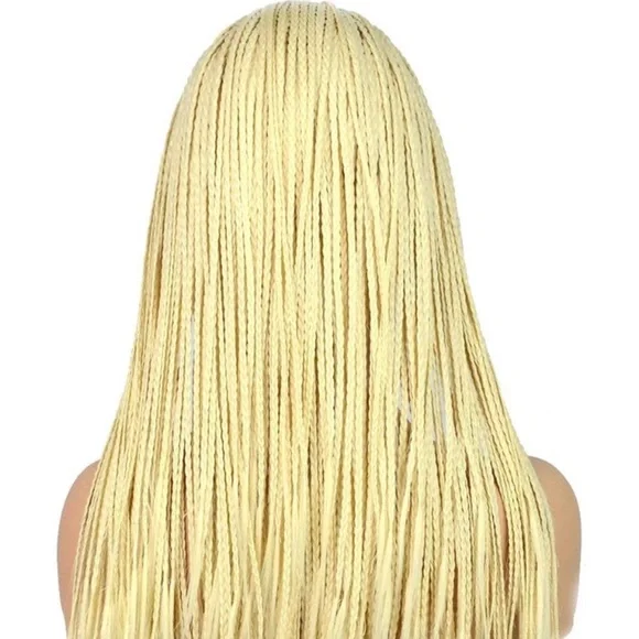 ?EFAY 20” Blonde Micro Braided LaceFront WIG *NWT Amazon.com : BTWTRY Blonde #613 Micro Braided Synthetic Lace  main image 3